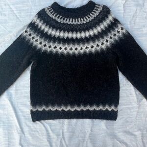Cozy Icelandic Handmade Sweater - Traditional Nordic 70s Hand Knit Jumper